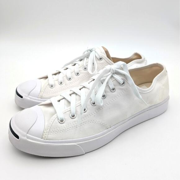 Converse Jack Purcell Low Top Shoes Unisex White Size USW13/M11.5 EU46 - Picture 1 of 12